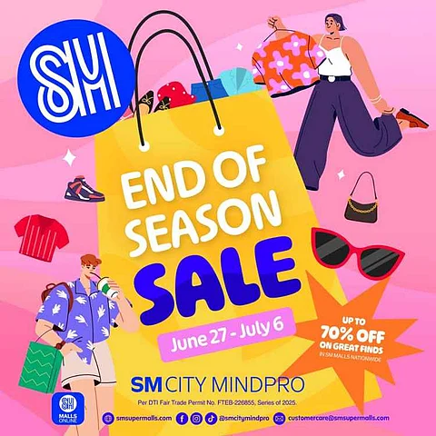 ZAMBOANGA. SM City Mindpro turns up the excitement joining SM Supermalls nationwide for the much-anticipated “End of Season Sale” from June 27 to July 6, 2025.