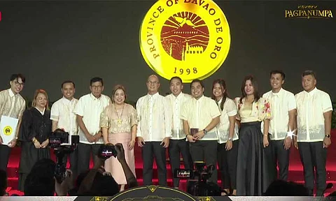 Maria Carmen Zamora-Mabanglo, First District Congresswoman of Davao de Oro, officially took her oath of office during the Oath-taking and Inauguration Ceremony of the newly elected provincial and congressional officials held at the Davao de Oro Provincial Capitol in Nabunturan on June 29, 2025.