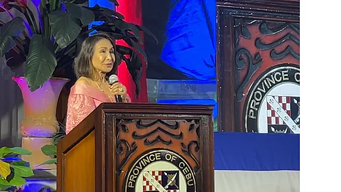 Outgoing Cebu Governor Gwendolyn "Gwen" Garcia delivered a farewell speech on Saturday, June 28, 2025, during the Gabii sa Pasalamat. She officially closed her final term as the province's top official. (CDF)