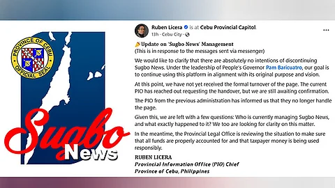 Who’s holding the page? Capitol clarifies Sugbo News will stay, but FB page disappears