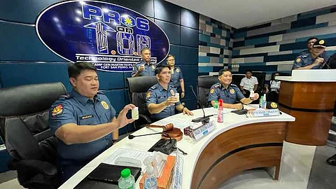 ILOILO. Police Brigadier General Josefino Ligan leads a surprise drug test for top officers of the Police Regional Office in Western Visayas (PRO 6) on June 27, 2025, at Camp Delgado, Iloilo City. All tested negative.
