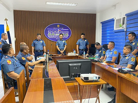 BACOLOD. Bacolod City Police Office (BCPO) director Colonel Joeresty Coronica conducts the turnover and assumption of duties and responsibilities of some station commanders and unit heads at the BCPO Conference Room, Magsaysay Avenue, Bacolod City, on Wednesday, July 2.