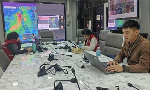 READY TO ASSIST. Personnel from the Department of Social Welfare and Development – Cordillera Administrative Region (DSWD-CAR) hold a meeting on Sunday (July 6, 2025), amid the effects of the southwest monsoon or "habagat" and Typhoon Bising in the region. DSWD-CAR said as of Sunday night, it has a stockpile of 50,499 family food packs, 22,065 non-food items and a quick response fund worth PHP3 million for the affected communities. (Photo courtesy of DSWD-CAR FB)