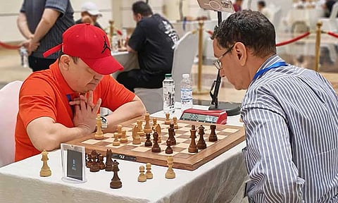 RAPID CHESS KING. FILIPINO national master (NM) Elwin H. Retanal, who hails from Malita, Davao Occidental, secures the championship trophy of the recently concluded 2nd Only Move International Fide Rated Rapid Chess Tournament, held on June 30, 2025, at Alfaisal University in Riyadh, Saudi Arabia.