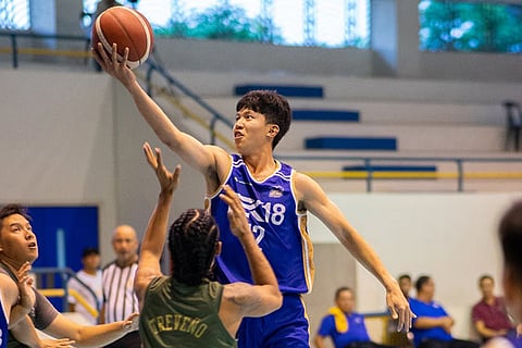 EX-BULLDOG. Patrick Yu, who played for the National University Bulldogs in the UAAP during his college days, delivers for Batch 2018 against Batch 2015 in the 28th season of Shaabaa.