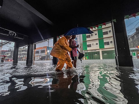 CEBU. Knee-deep flooding was experienced along P. del Rosario St., Cebu City following heavy rains on Wednesday, July 16, 2025.