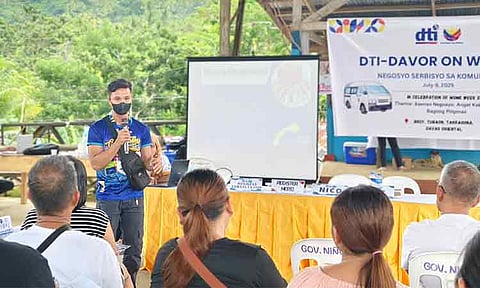 The Department of Trade and Industry (DTI) Davao Oriental Provincial Office has launched its mobile outreach activity “DTI on Wheels: Ramdam sa Komunidad” aimed at delivering vital services directly to underserved areas.
