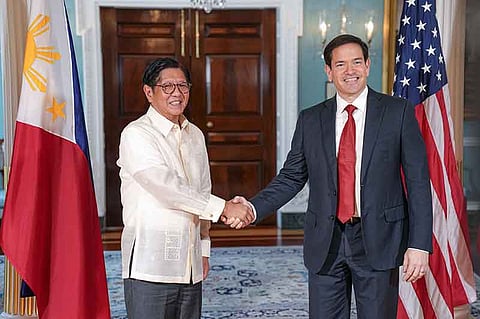 ASSISTANCE. Philippine President Ferdinand Marcos Jr. and U.S. Secretary of State Marco Rubio meet in Washington, D.C., on July 21. (Contributed photo)