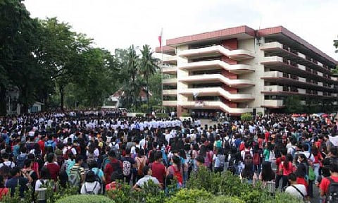 REVIEW URGED. The Polytechnic University of the Philippines’ main campus in Sta. Mesa, Manila in this file photo. Leyte 1st District Rep. Ferdinand Martin Romualdez on Wednesday (July 23, 2025) urged urgent action to strengthen the Free Higher Education Law amid soaring dropout rates in state colleges and universities. (PNA File photo)