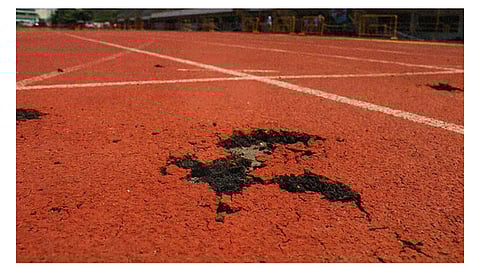 Track oval damaged again; bid process flagged by COA