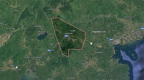 Tigbao Zamboanga del Sur map