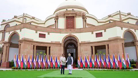 INDIA. President Ferdinand “Bongbong” Marcos Jr. and Prime Minister Narendra Modi formalize the launch of the Philippines-India Strategic Partnership on August 5 through the signing of bilateral agreements in defense, security, trade, science and technology, tourism, and other key areas.