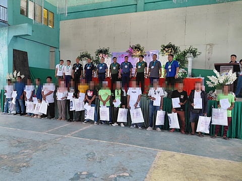 ZAMBOANGA. Twenty-one of the 27 persons who used drugs (PWUDs) receive National Certificate II (NC2) in Carpentry, while six are awarded NC2 in Masonry as they successfully complete livelihood training through the Balay Silangan Reformation Program in Zamboanga Sibugay on Wednesday, August 6.