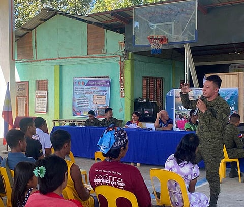 ZAMBOANGA. Over 100 participants, including local government officials, parents, students, and various members of the community, gather on Saturday, August 9, in Canoayan village, Bayog, Zamboanga del Sur, as the 53rd Infantry Battalion conducts a symposium on the West Philippine Sea and on Preventing and Countering Violent Extremism.