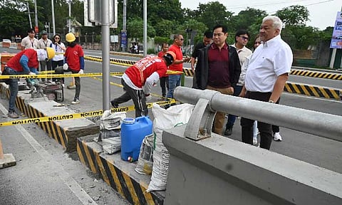 Cong Pogi inspects Cutcut flyover