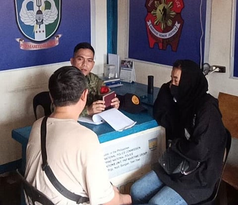 ZAMBOANGA. Lawmen arrest two Chinese with expired Philippine visas during a law enforcement operation on Friday, August 15, at the Port of Mapun, Tawi-Tawi.