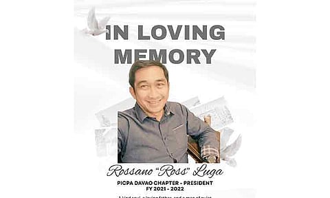 Davao Light’s former spox Ross Luga dies at 63