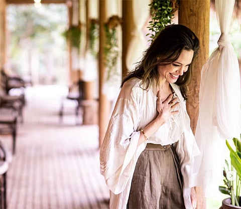 Angelina Jolie in Cambodia. via @angelinajolie IG page