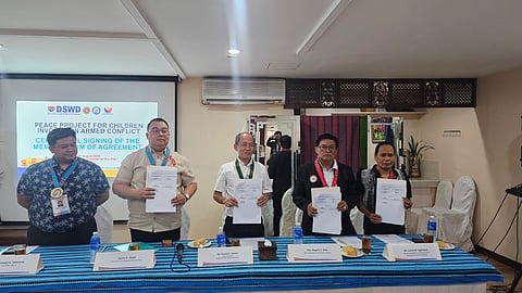 DSWD, San Fernando sign Peace Project for children affected by armed conflict