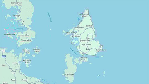 Siargao map