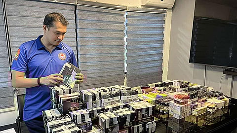 Illegal vape products seized in Cebu