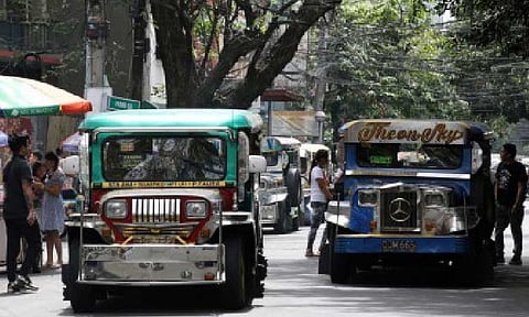 EXPANDED ‘BBM NA’. Traditional jeepneys ply along Agoncillo and Pedro Gil Streets in Ermita, Manila on Feb. 19, 2025. The Department of Agriculture (DA) said Friday (Aug. 29, 2025) that jeepney and tricycle drivers may avail of the PHP20-per-kg. rice program under the “Benteng Bigas Meron (BBM) Na” starting Sept. 16. (PNA photo by Yancy Lim)