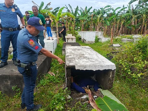 Binabaye gipatay, gipaslak sa pantiyon