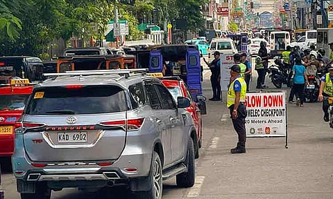A Comelec checkpoint was set up near the Bonifacio Rotonda at the corner of Magallanes Street and C.M. Recto Avenue in Davao City around 3:20 p.m. on Monday, May 19, 2025, causing a brief traffic buildup in the area.