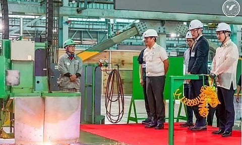 SUBIC SHIPYARD REOPENING. President Ferdinand R. Marcos Jr. led the reopening of the HD Hyundai Heavy Industries shipyard in Subic, Zambales. (Photo courtesy of PCO)