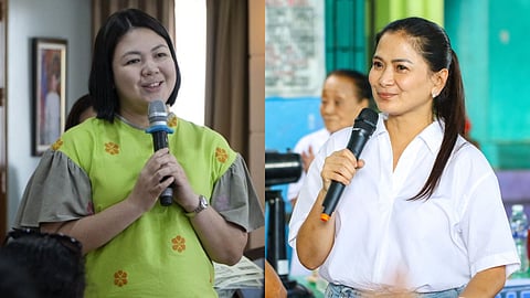 Iloilo City Mayor Raisa Treñas (left) urges Congresswoman Julienne Baronda (right) and the DPWH Western Visayas to release a complete list of all projects implemented in Iloilo City from 2019 up to the present, stressing that the people deserve transparency. (Photo courtesy of Raisa Treñas and Julienne Baronda Facebook)