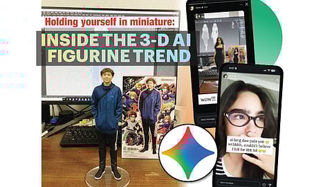 Holding yourself in miniature inside the 3-D AI figurine trend