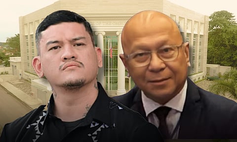 Acting Davao City Mayor Sebastian Duterte and Acting Ombudsman Dante Vargas.