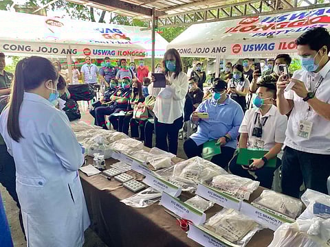 ILOILO. A Philippine Drug Enforcement Agency (PDEA) Region 6 chemist and evidence custodian conduct random tests on shabu before destruction at the Iloilo Thermal Decomposition Facility in Barangay Calajunan, Mandurriao, Iloilo City on September 18, 2025. More than P136 million worth of drugs and chemicals were destroyed.