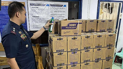 300 ka mga karton sa peke nga tire sealant nasakmit