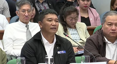 MANILA. In this file photo, Orly Regala Guteza, former security consultant for Ako Bicol Representative Zaldy Co, implicated House Speaker Martin Romualdez in the alleged anomalies involving flood control projects, claiming he delivered money to Romualdez’s residence on three occasions.