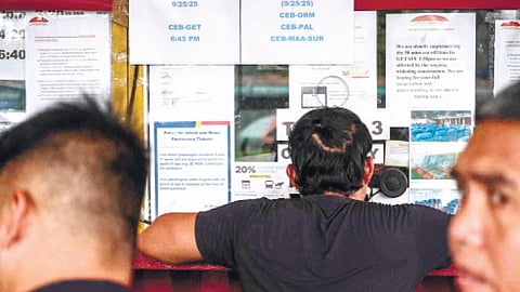 Opong disrupts classes, sea trips in Cebu