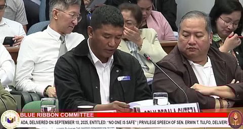 MANILA. Orly Regala Guteza, a self-identified Philippine Marine and former security aide to Rep. Zaldy Co, appeared as Sen. Rodante Marcoleta’s surprise witness at the Senate Blue Ribbon hearing on Thursday, September 25.