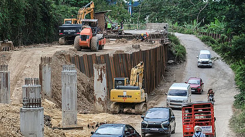 Malubog bridge repair project