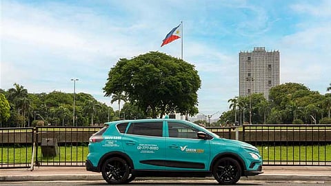 CEBU. A Green GSM’s WinFast-powered taxi.