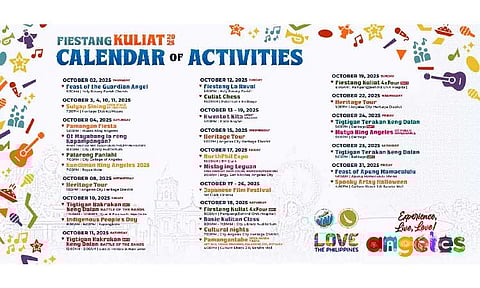 AC gov't bares schedule for Fiestang Kuliat 2025