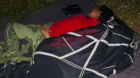 Village on edge: Residents sleep
outdoors amid aftershock fears