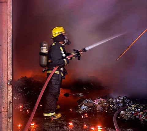 ZAMBOANGA. A fire razes a warehouse destroying some P7 million worth of grocery goods in Maria Camins compound, Sta. Catalina village, Zamboanga City on Thursday, October 2. The fire which reached second alarm and was completely extinguished around 6:23 p.m.