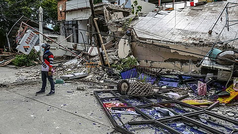CEBU. Two died in an apartelle in Barangay Sto. Niño, Bogo City that collapsed following the 6.9-magnitude earthquake on September 30, 2025.