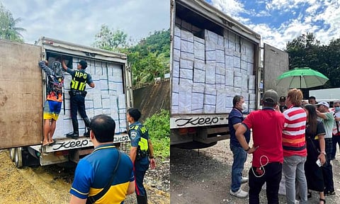 NEGROS. The Philippine National Police Highway Patrol Group apprehended an estimated P20 million worth of smuggled cigarettes in Negros Oriental.
