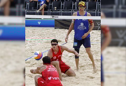 REDEMPTION BID. Brothers Javier and Joaquin Bello of England aim for glory when they vie for honors in the Beach Pro Tour (BPT) Challenge from October 15 to 19 at the Nuvali Sands Court by Ayala Land in Santa Rosa, Laguna.