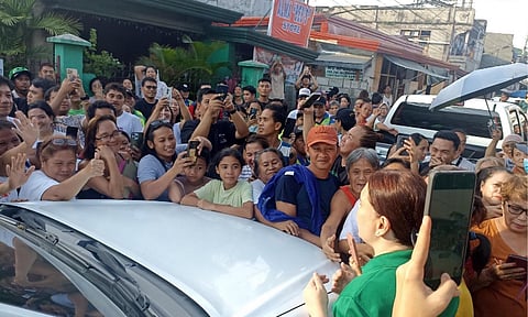 Vice President Sara Duterte visited families affected by the powerful earthquake in Manay, Davao Oriental on Saturday, October 11, 2025.