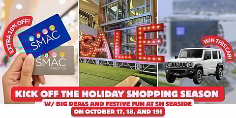 Kick off the holiday season at SM Seaside City Cebu.