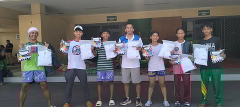BATANG PINOY UNIFORMS. Members of Davao City’s athletics team display their parade uniforms after claiming them from the Sports Development Division–City Mayor’s Office (SDD-CMO) for the Batang Pinoy 2025 National Games, which open next week in General Santos City.