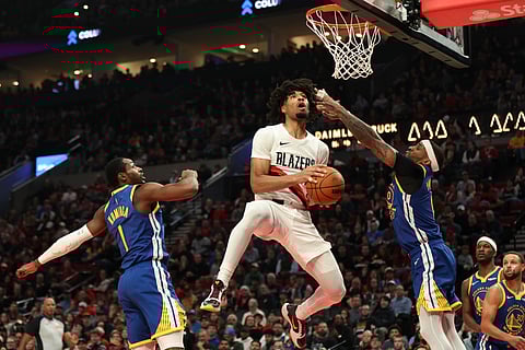 Warriors gitumba sa Blazers