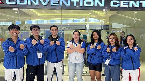 VICTORIOUS. Ateneo de Davao University’s poomsae team delivers gold and bronzes medals at the 26th University Games (UniGames) held from October 24 to 30 in Negros Occidental.